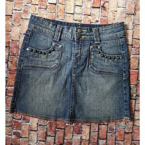 Vintage Revolt distressed Denim Mini  size 12